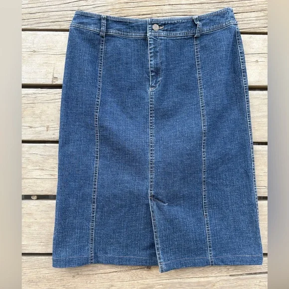 Tribal Stretch Denim Skirt – Size 12 - Picture 1 of 10